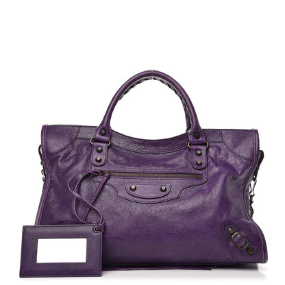 Balenciaga Agneau Classic Hardware City Dark Violet 1 of 11