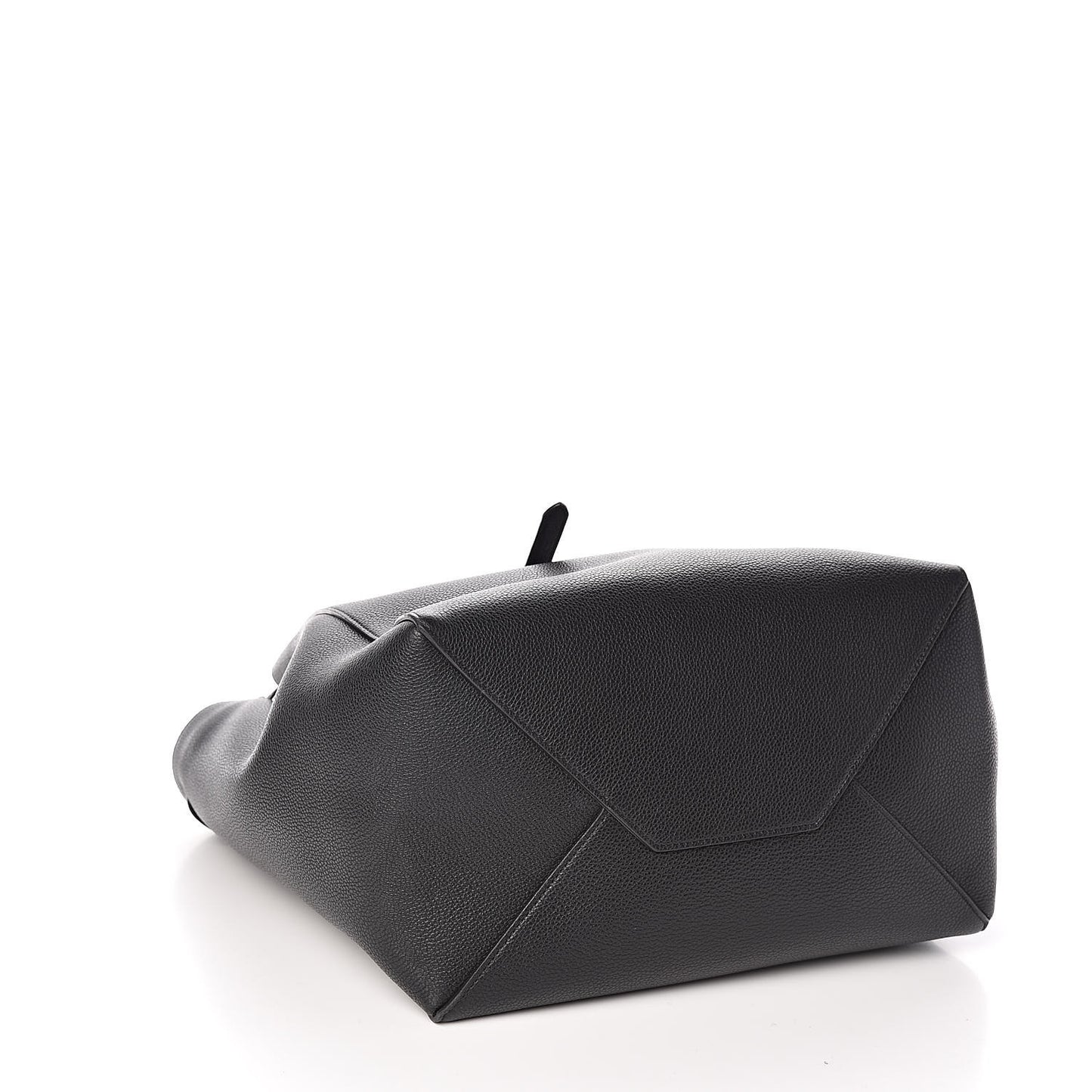 Soft Grained Calfskin Small Belt Cabas Phantom Black