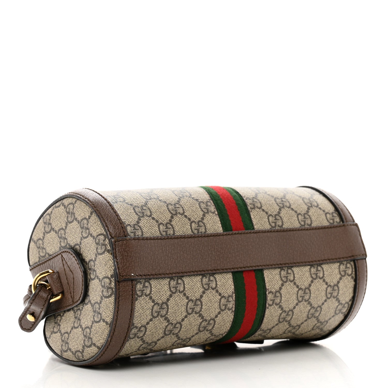 Gucci GG Supreme Monogram Web Small Ophidia Boston Bag Beige New Acero 4 of 10