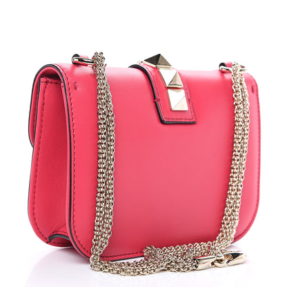 Valentino Garavani Vitello Small Glam Lock Rockstud Flap Pink 2 of 7