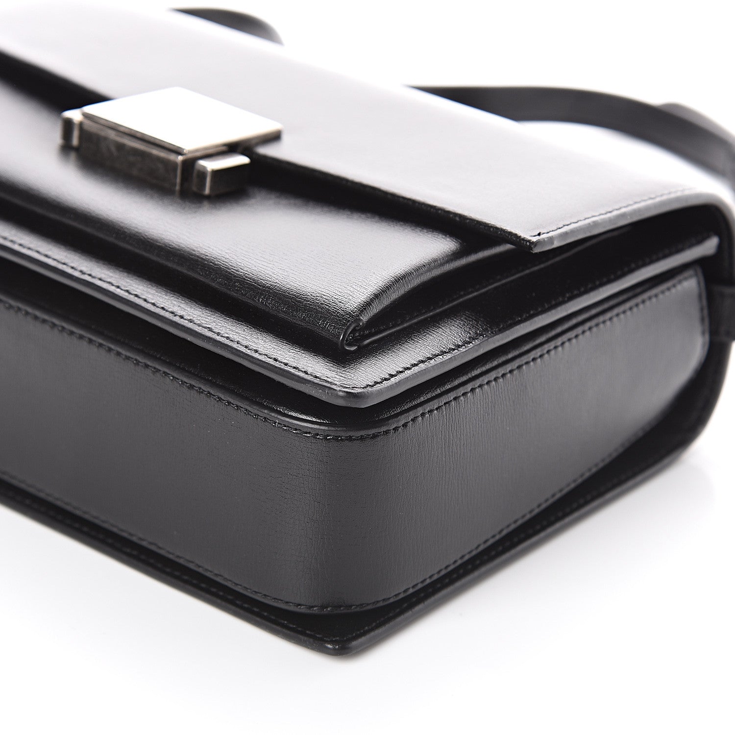 Saint Laurent Calfskin Medium Bellechasse Satchel Black 7 of 7