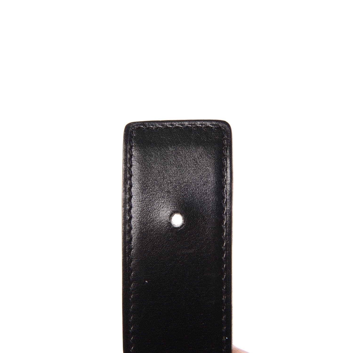 Hermes Box Togo 32mm Collier De Chien CDC Belt 80 Black Chocolate 7 of 8