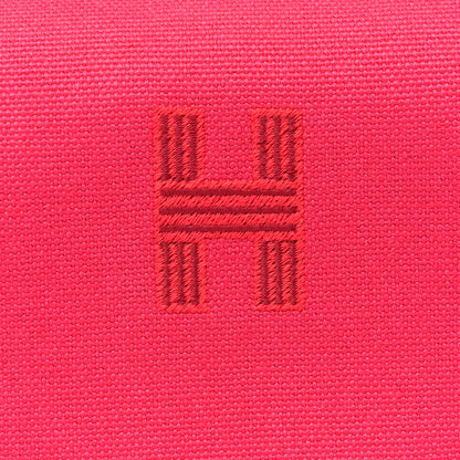 Hermes Canvas Large Bride-A-Brac Pouch Hibiscus 7 of 9