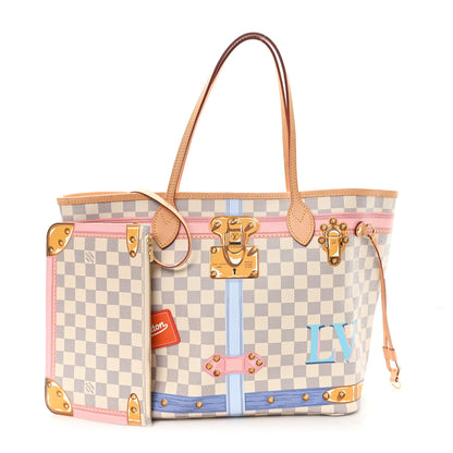 Louis Vuitton Damier Azur Summer Trunks Neo Neverfull MM 2 of 12