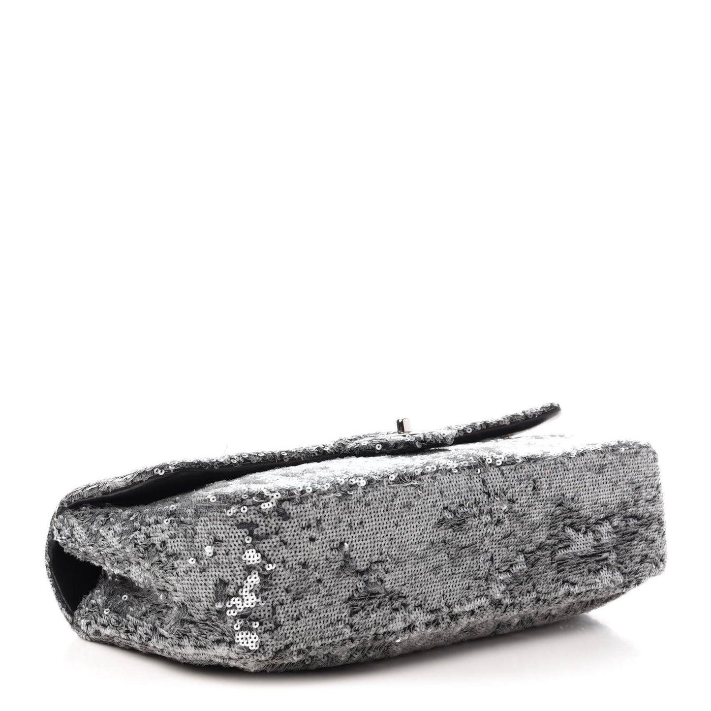Sequin Jumbo Single Flap Silver