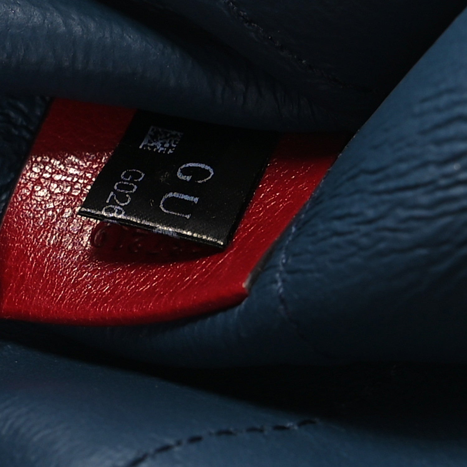 Gucci Suede Calfskin Large Rajah Chain Tote New Blue Romantic Cherry 8 of 10