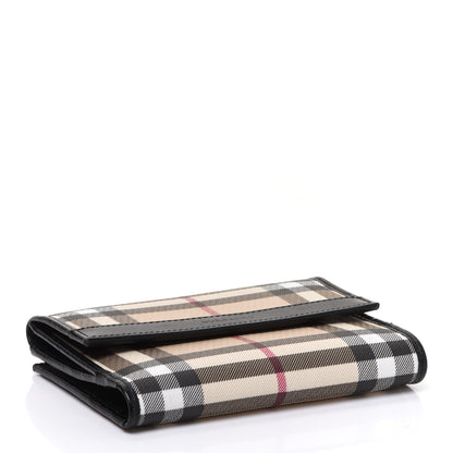 Burberry House Check Compact Wallet Black 4 of 7