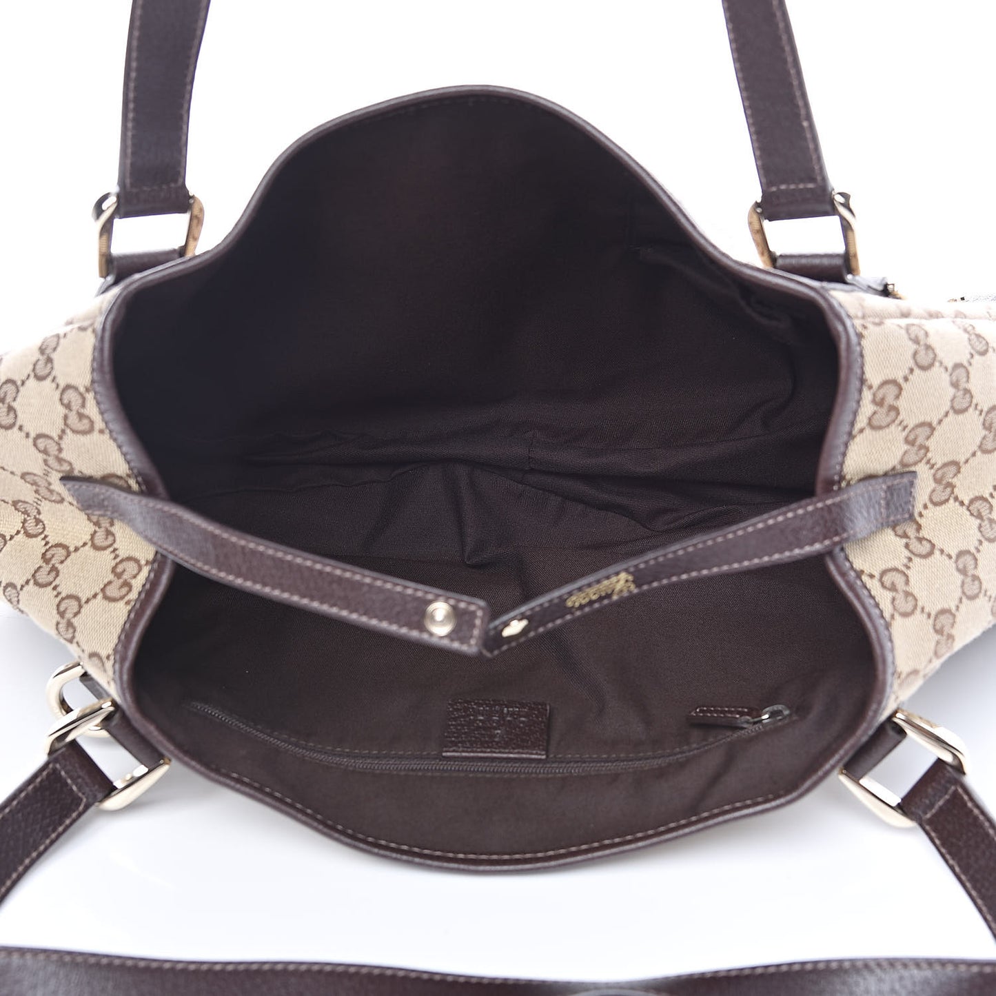 Monogram Medium Abbey Shoulder Bag Dark Brown