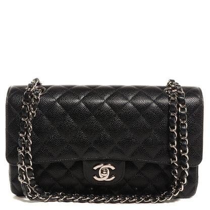 Chanel Caviar Quilted Medium Double Flap Black 1 of 9