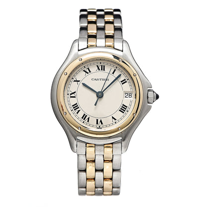 Cartier Stainless Steel 18K Yellow Gold 26mm Cougar Quartz Watch 1 of 5