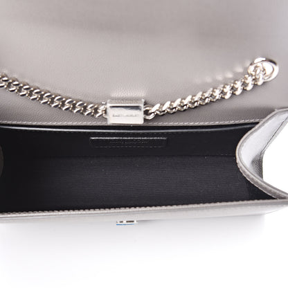 Saint Laurent Grain De Poudre Small Monogram Kate Satchel Fog 5 of 10