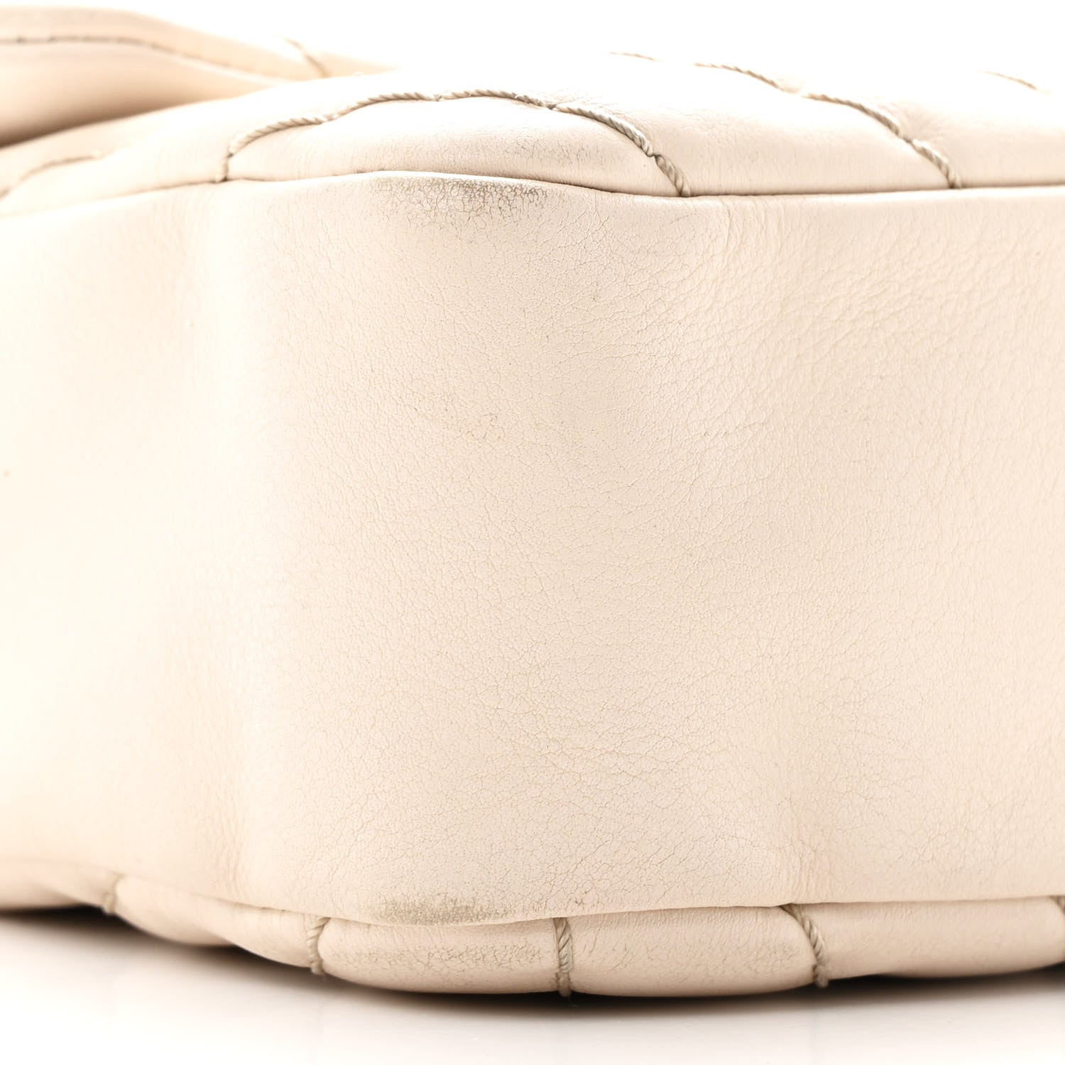 Chanel Calfskin Chevron Quilted Medium Surpique Flap Ivory 9 of 11
