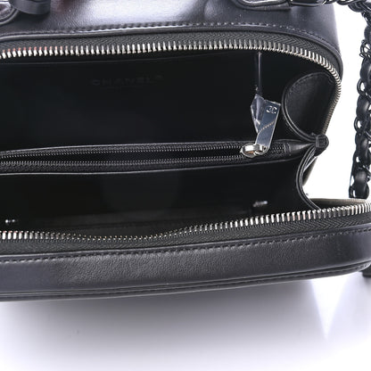 Chanel Lambskin Quilted Medium CC Filigree Vanity Case Black 4 of 4
