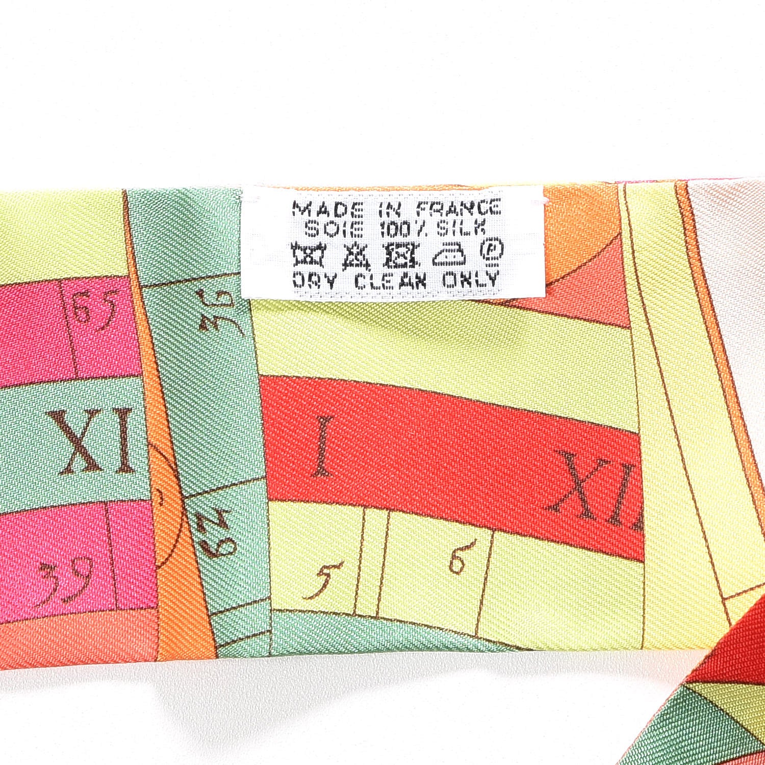 Hermes Silk Astrologie Twilly Rose Corail Vert Fluo 3 of 6