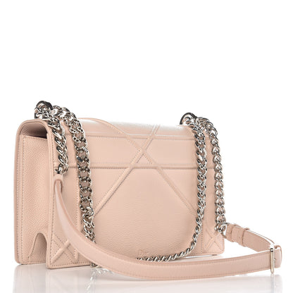 Christian Dior Grained Calfskin Medium Diorama Flap Bag Nude 3 of 8