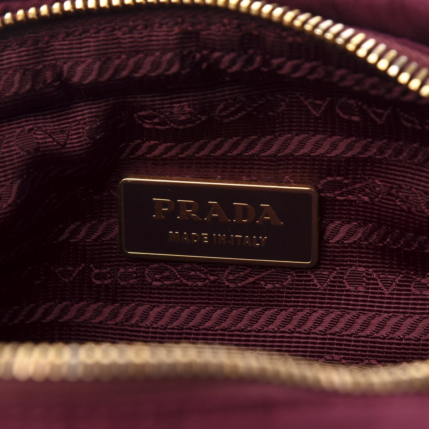 Prada Tessuto Nylon Bow Camera Bag Bordeaux 8 of 10