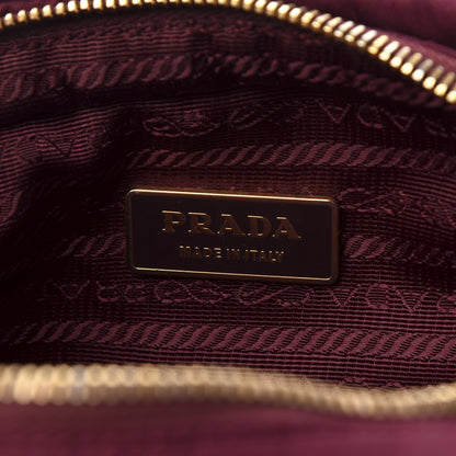 Prada Tessuto Nylon Bow Camera Bag Bordeaux 8 of 10