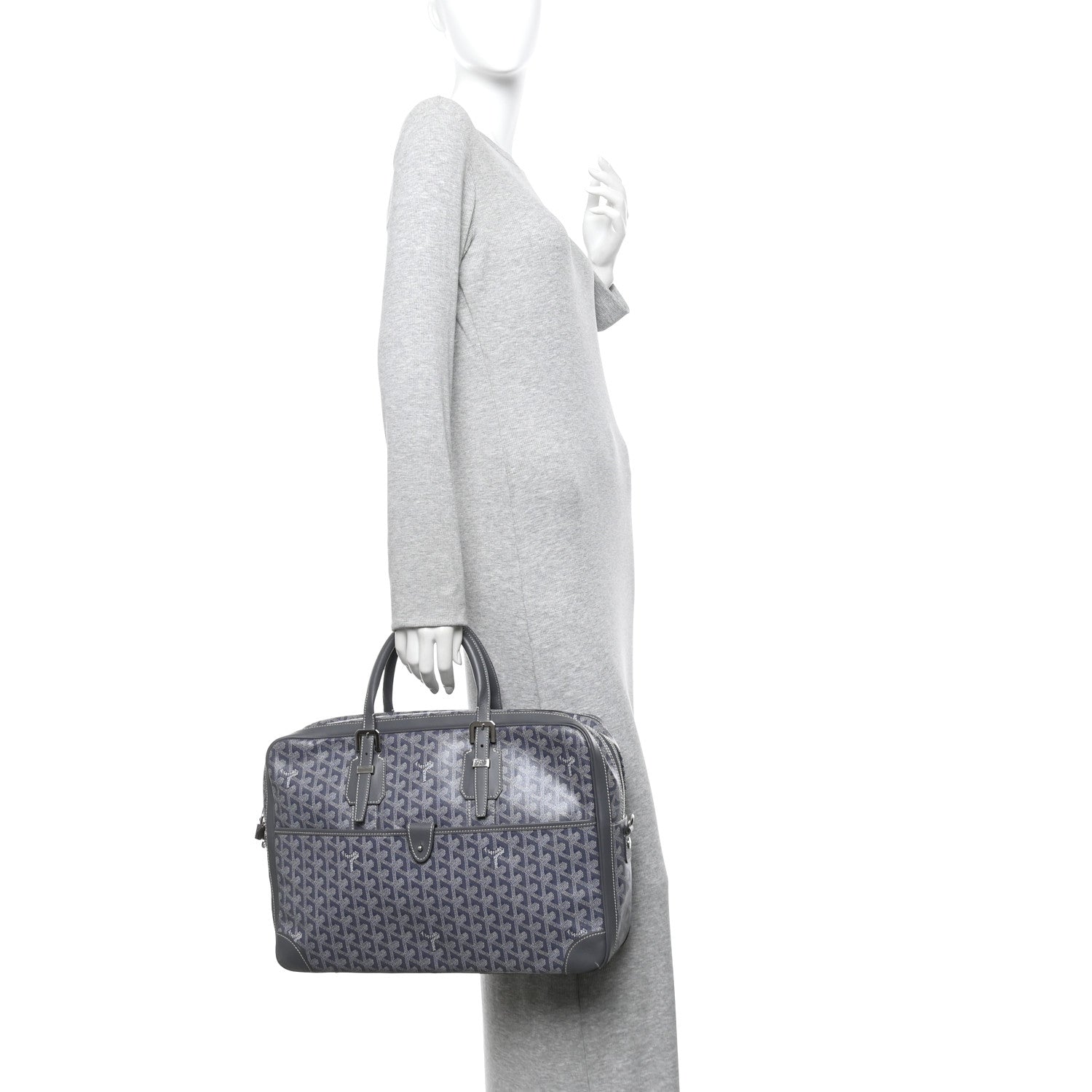 Goyard Goyardine Ambassade MM Briefcase Grey 3 of 19