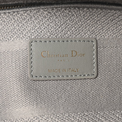 Christian Dior Canvas Embroidered Cannage Lady D-Lite Gray 6 of 11