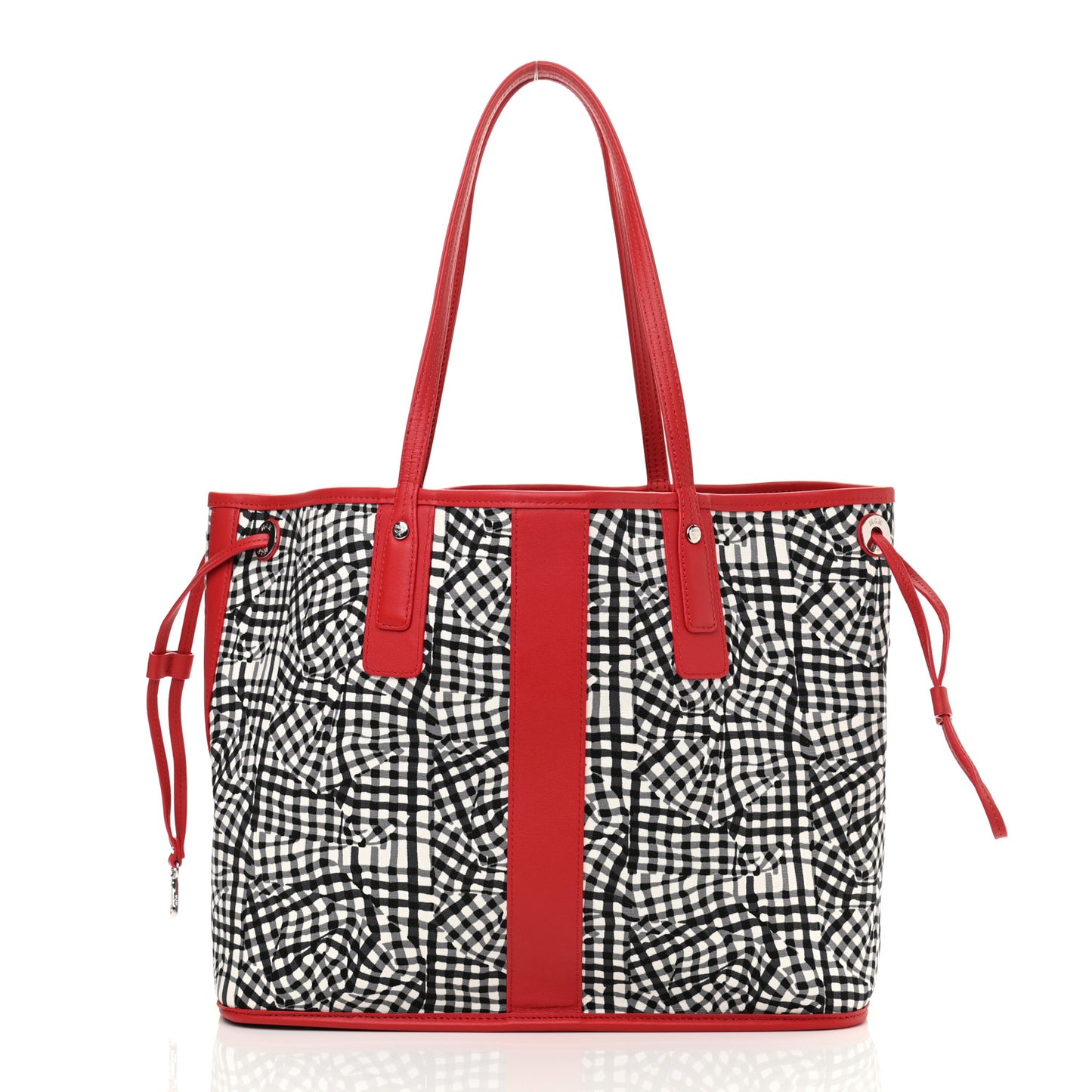 Visetos Medium Liz Reversible Shopper Tote Black Red