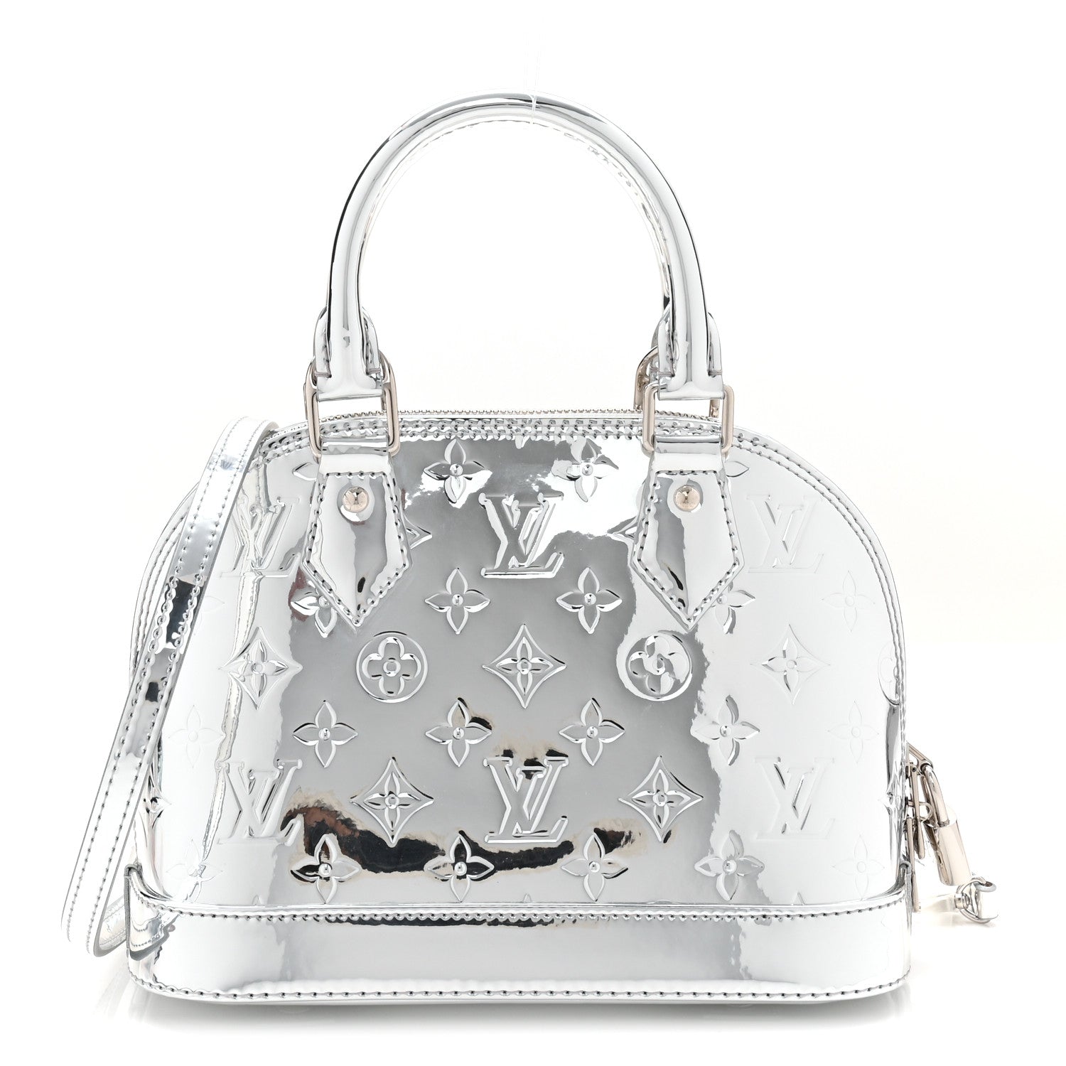 Louis Vuitton Monogram Miroir Alma BB Silver 2 of 17