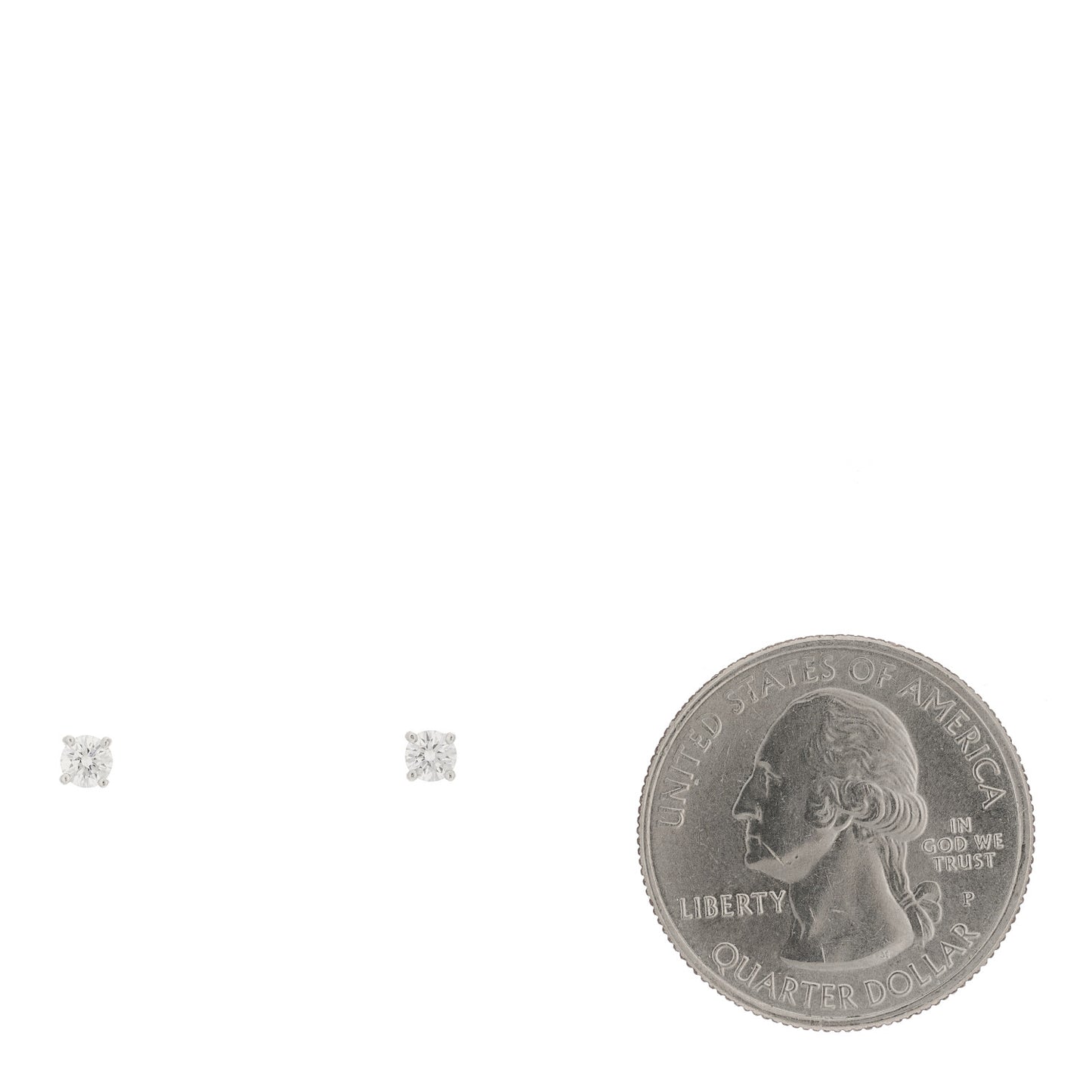 Platinum Diamond .22ctw Solitaire Earrings