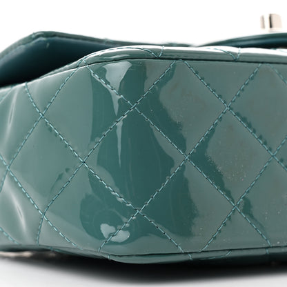 Chanel Patent Quilted Mini Rectangular Flap Turquoise 9 of 12