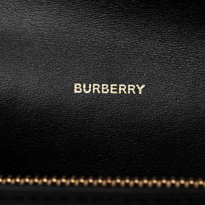 Burberry Vintage Check Grain Calfskin Halton Wallet Black 6 of 7