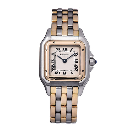 Cartier Stainless Steel 18K Yellow Gold 22mm Panthere Quartz Watch 1 of 8