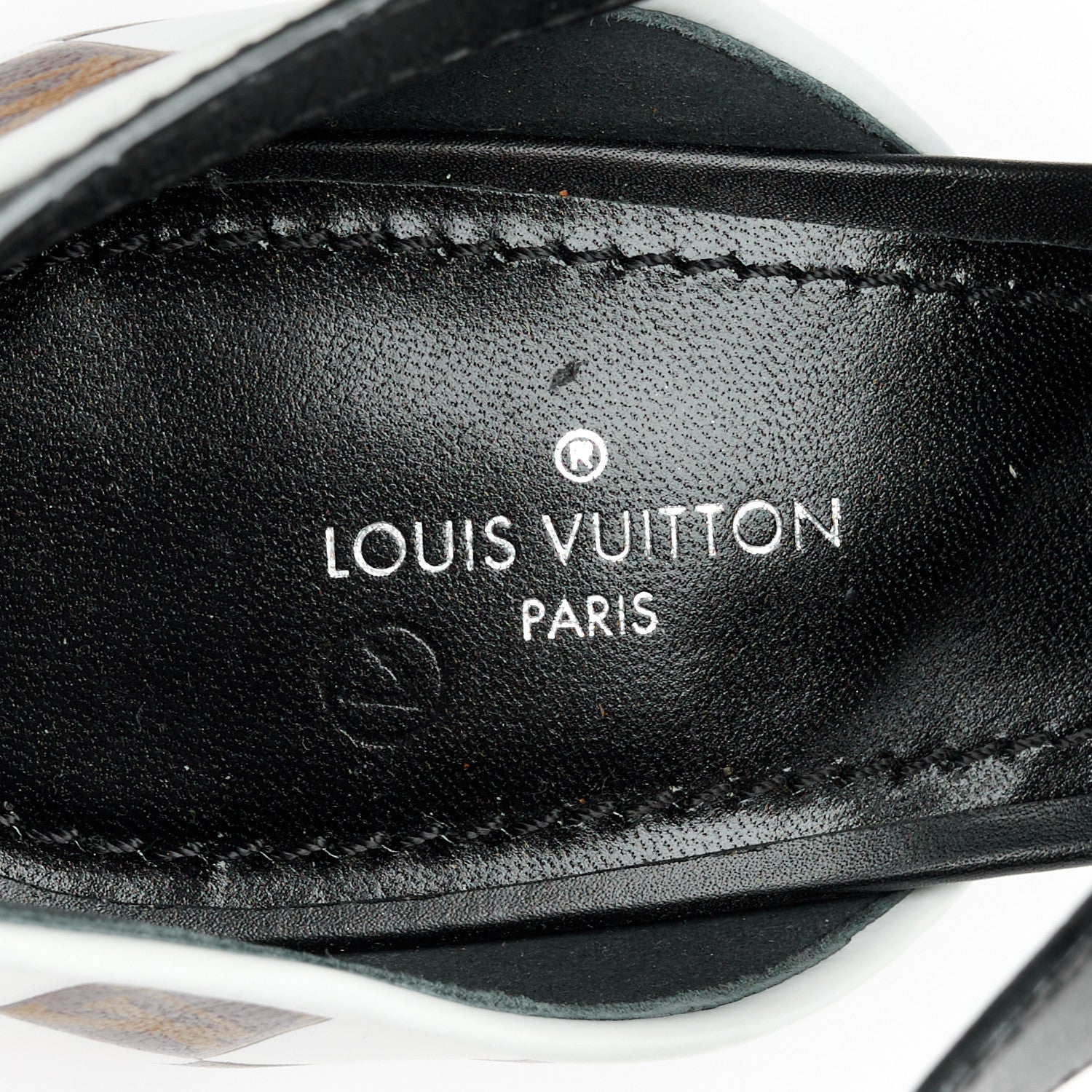Louis Vuitton Calfskin Monogram Damier Tressage Matchmake Cross Sandals 38 7 of 9
