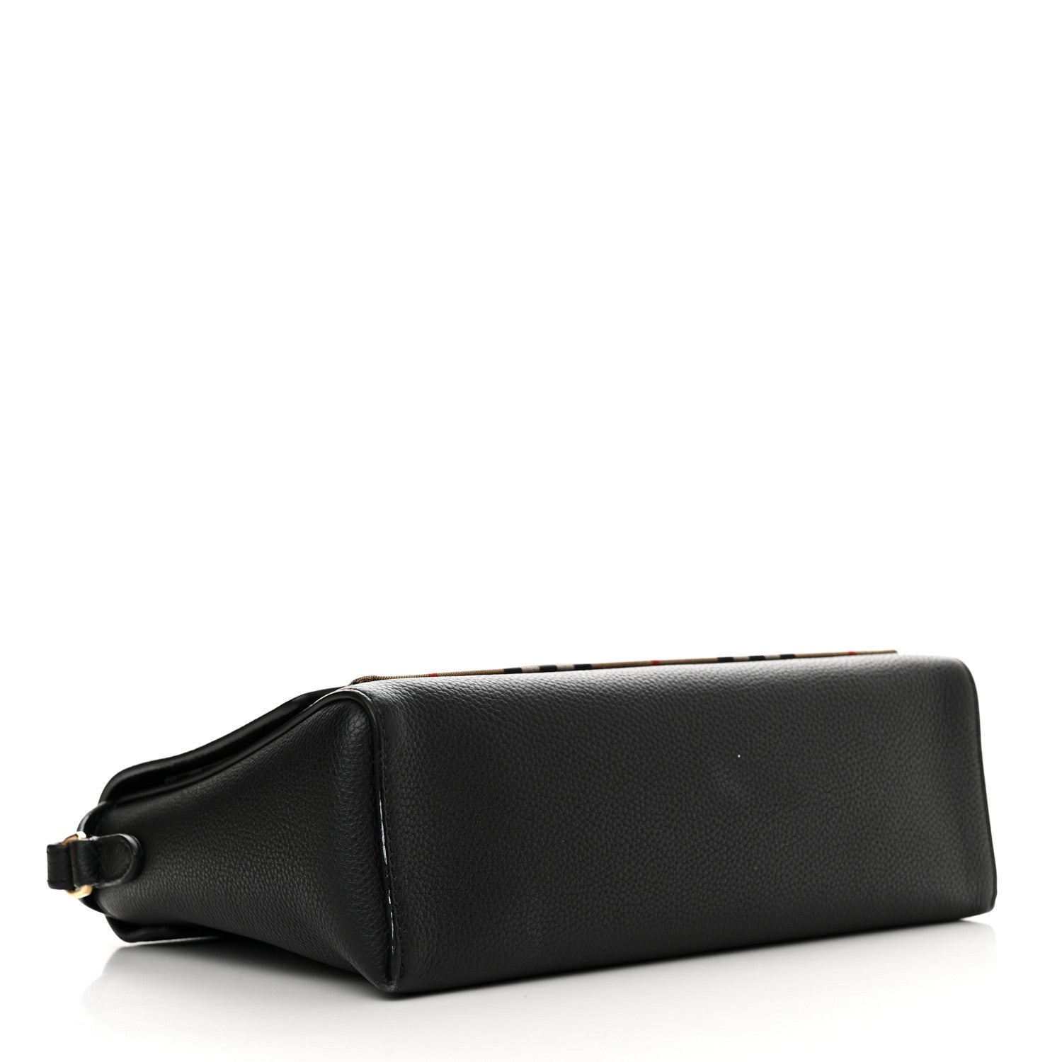 Burberry Grainy Calfskin Vintage Check Note Crossbody Bag Black 4 of 11