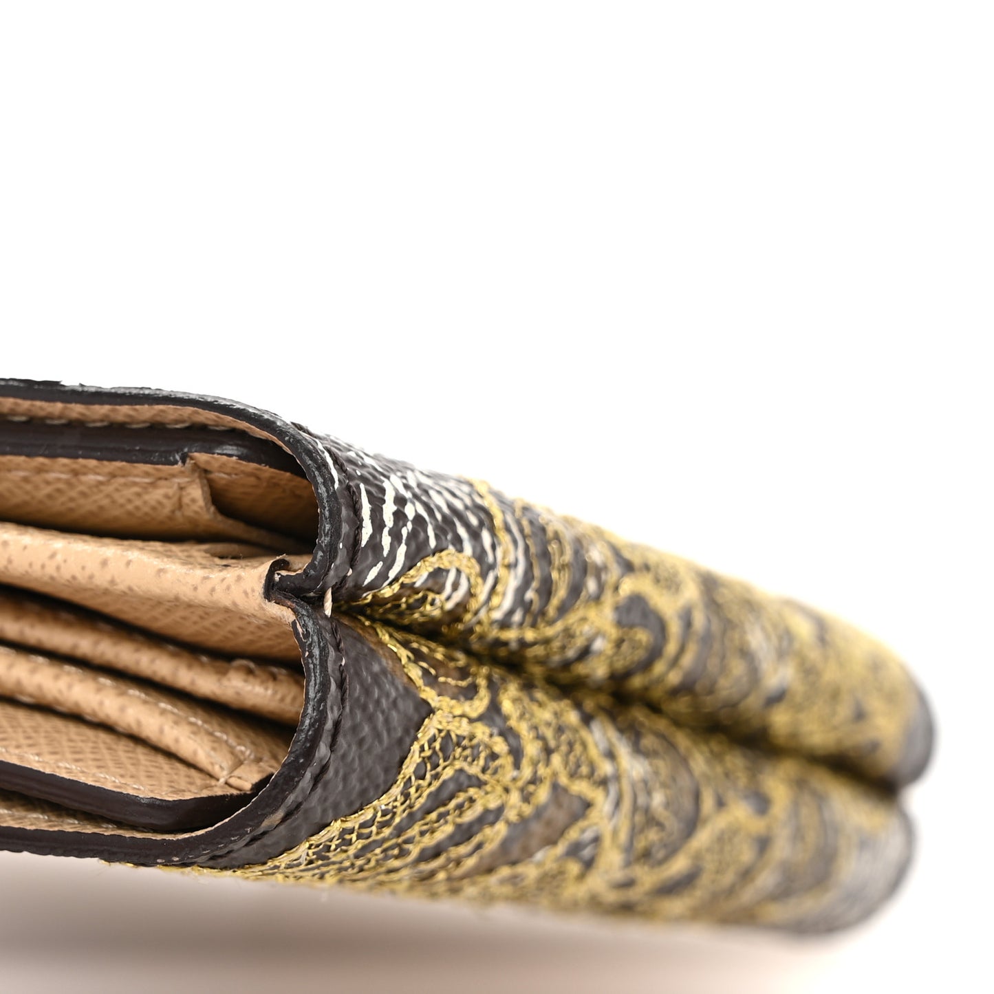 Monogram Dentelle Elise Wallet Gold