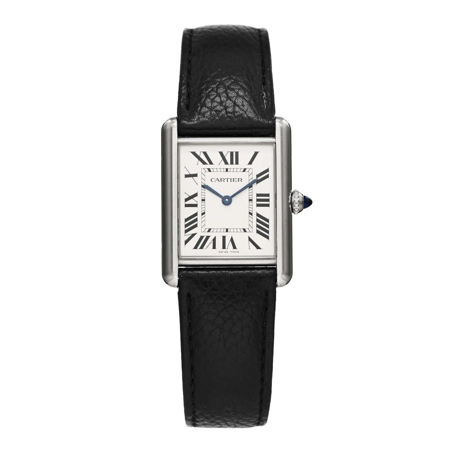 Stainless Steel Calfskin 25mm Must de Cartier Tank Quartz Watch