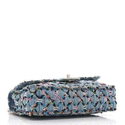 Chanel Woven Denim Medium Flap Multicolor 4 of 10