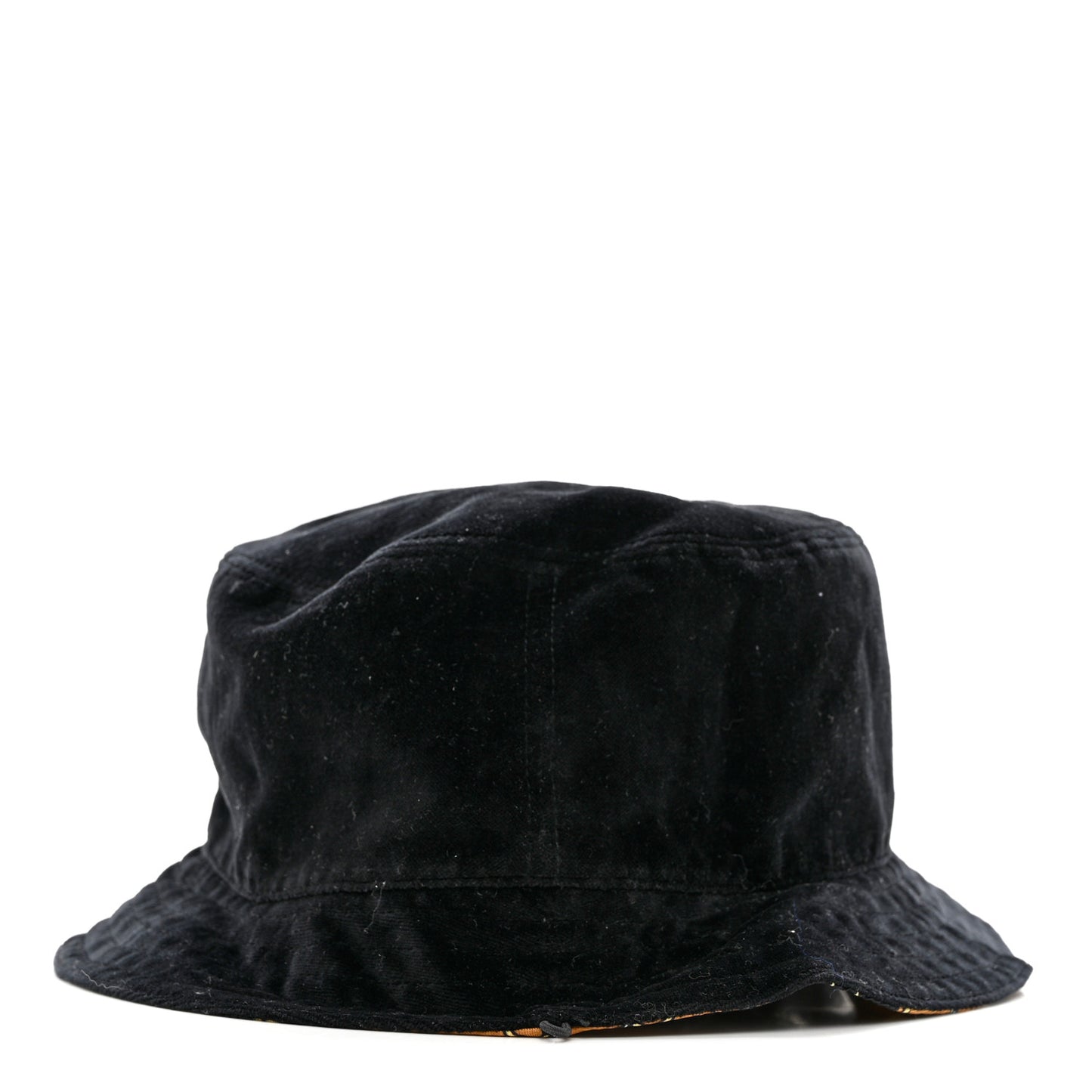 Canvas Velour Printed Reversible Bucket Hat L Black Multi