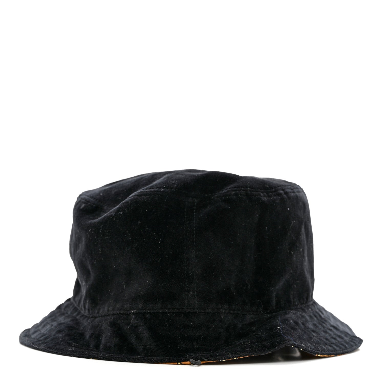 Gucci Canvas Velour Printed Reversible Bucket Hat L Black Multi 6 of 10