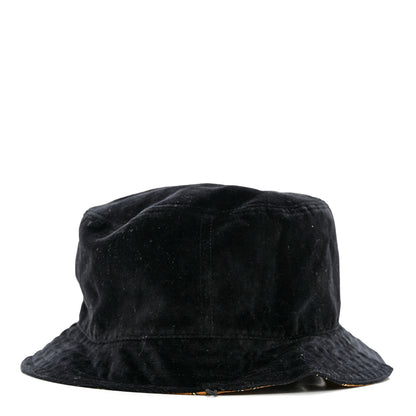 Gucci Canvas Velour Printed Reversible Bucket Hat L Black Multi 6 of 10