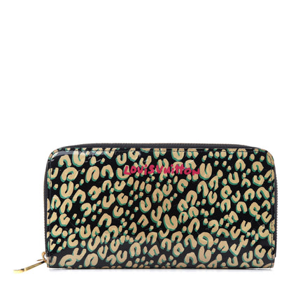 Louis Vuitton Vernis Leopard Zippy Wallet Blue Infini 1 of 7