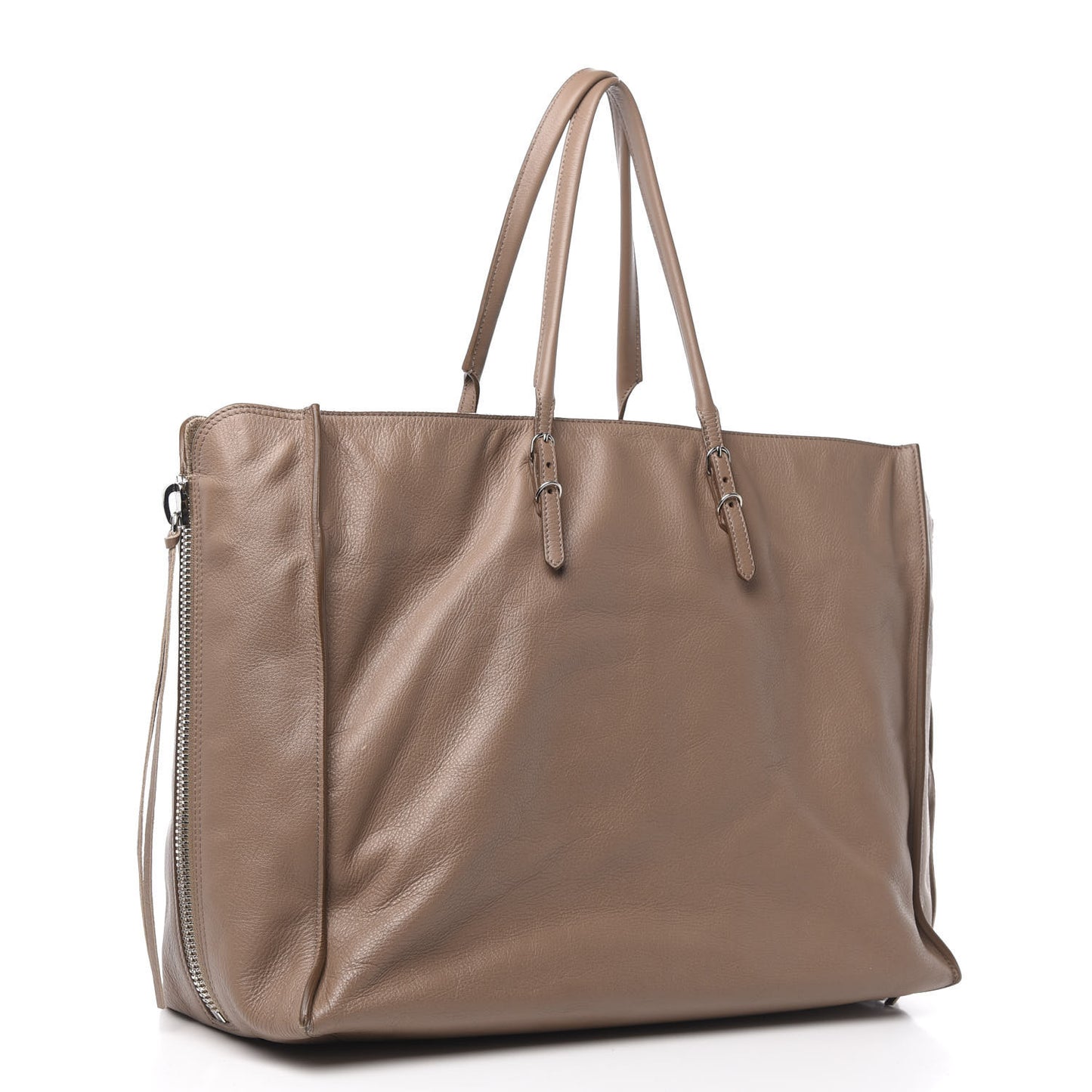 Veau Papier A4 Zip Around Tote Sable