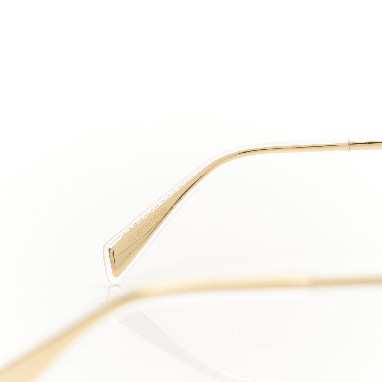 Metal Rhinestone Triomphe Sunglasses Gold Smoke