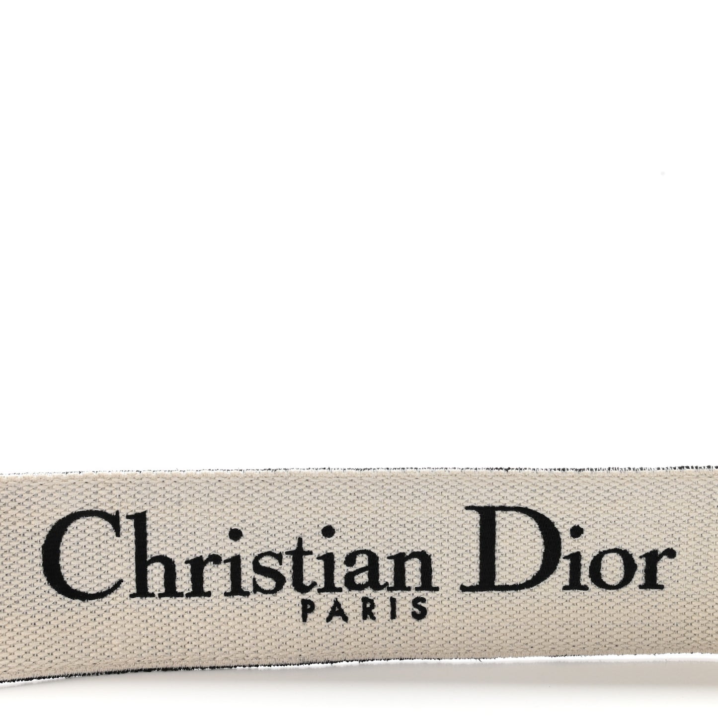 Canvas Embroidered Shoulder Strap Black Ultramatte