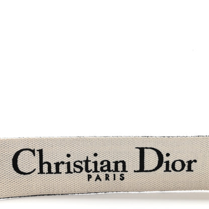 Christian Dior Canvas Embroidered Shoulder Strap Black Ultramatte 4 of 7