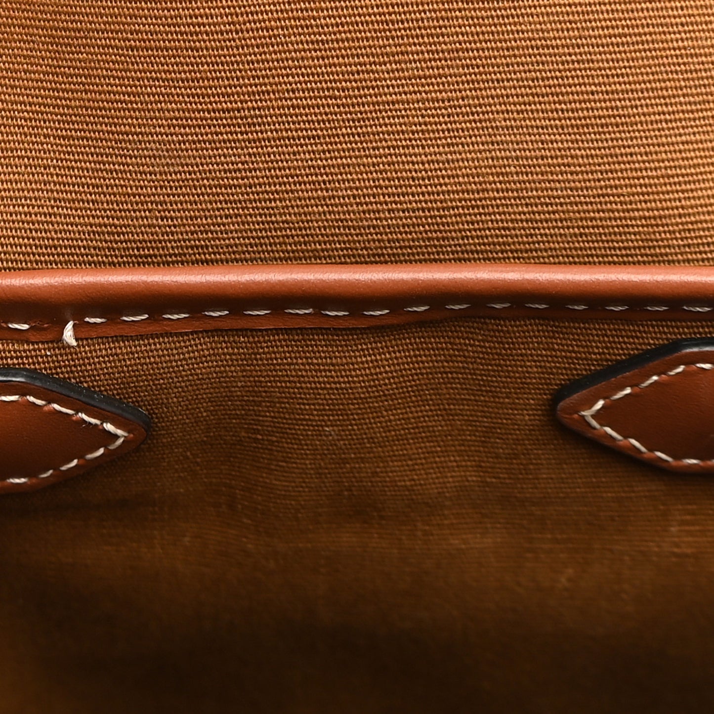 Triomphe Canvas Calfskin Mini Folco Backpack Tan