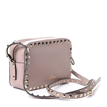 Valentino Garavani Grained Calfskin Rockstud Camera Crossbody Bag Poudre 2 of 4