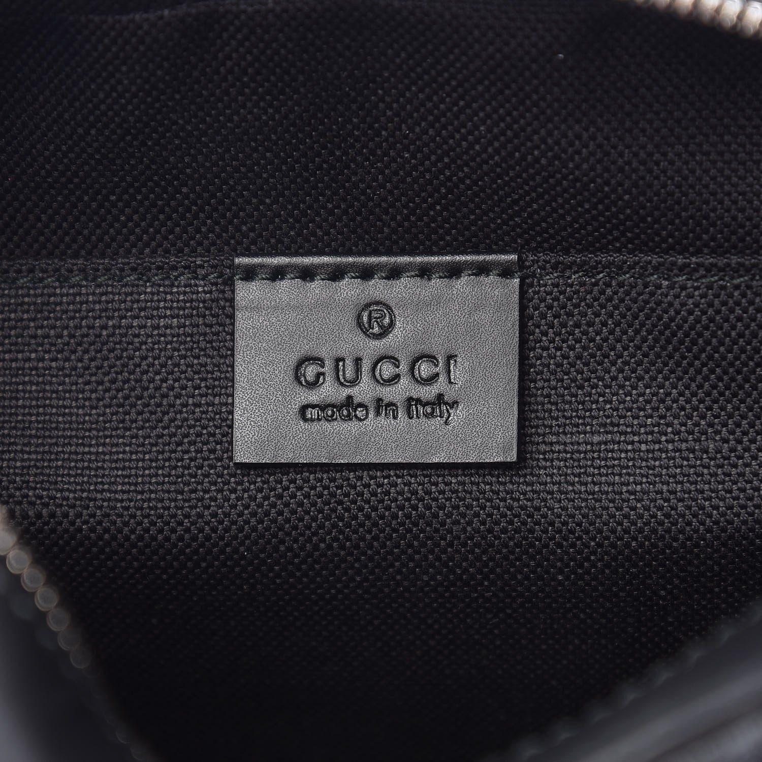 Gucci GG Supreme Monogram Web Shoulder Bag Black Grey 5 of 9
