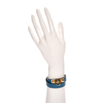 Hermes Tadelakt Rivale Double Tour XS Bleu Izmir 2 of 8