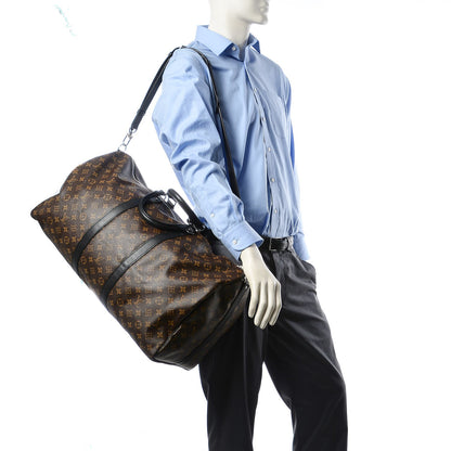 Louis Vuitton Monogram Macassar Keepall Bandouliere 55 2 of 7