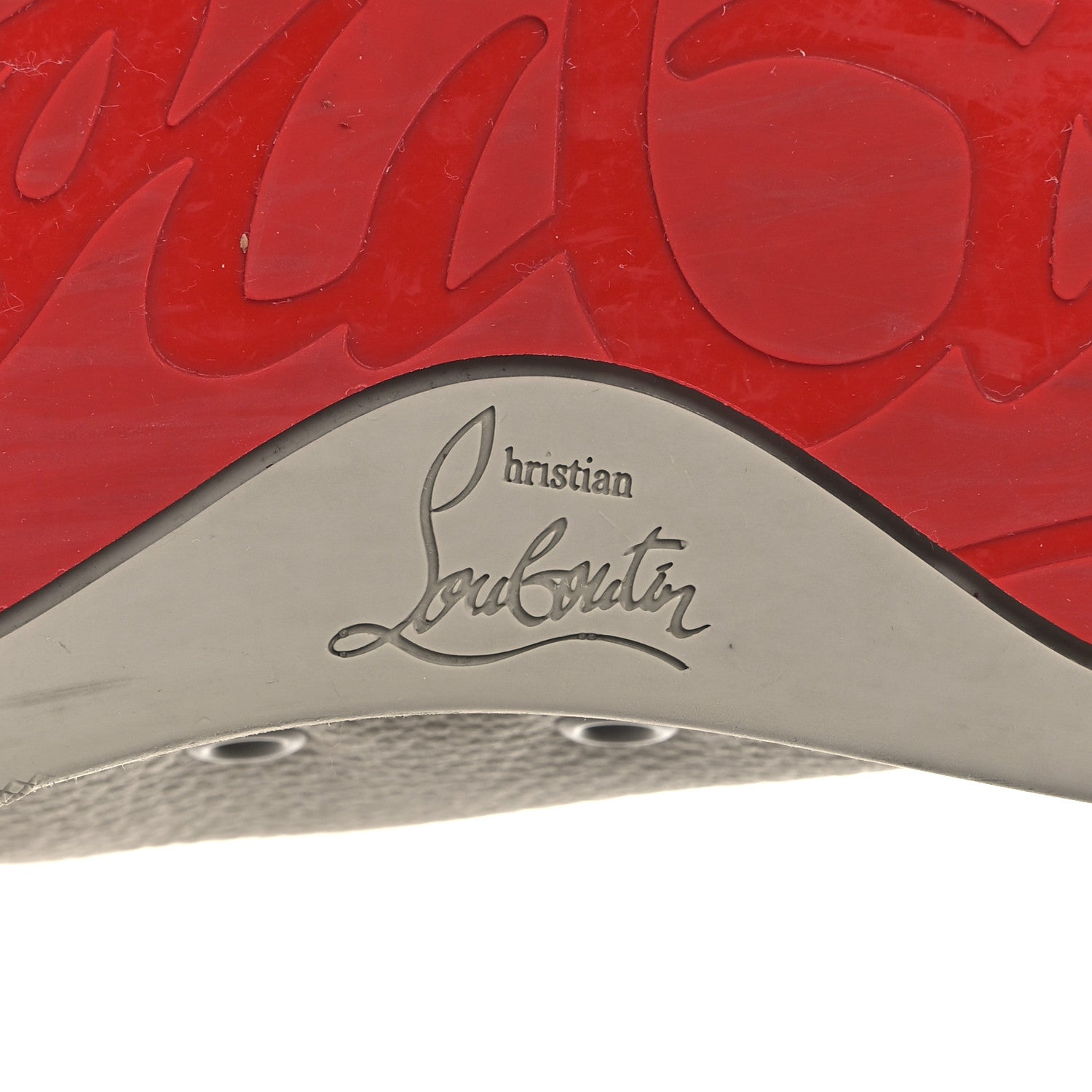 Christian Louboutin Grained Calfskin Rantulow Orlato Flat Sneakers 43 Goose 8 of 12
