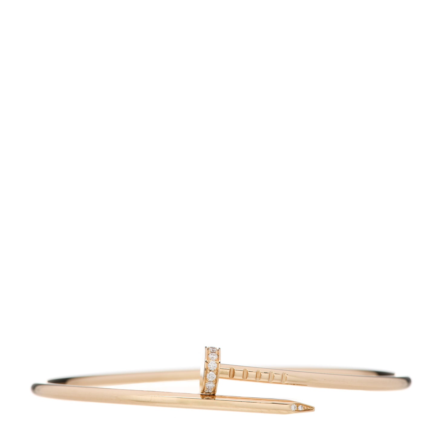 18K Yellow Gold Diamond Small Juste Un Clou Bracelet 17