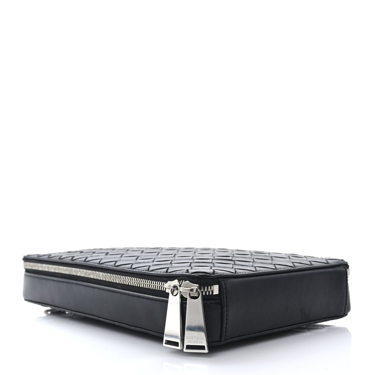 Bottega Veneta Nappa Intrecciato Zip Around Crossbody Bag Black 3 of 7